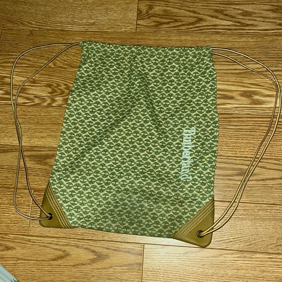 Vintage TIMBERLAND Backpack. Pull ties are actually make with boot laces! - Picture 8 of 11